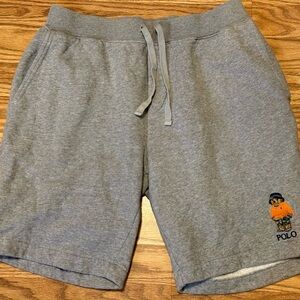 Polo by Ralph Lauren Heather Gray Athletic Shorts polo bear beach bum